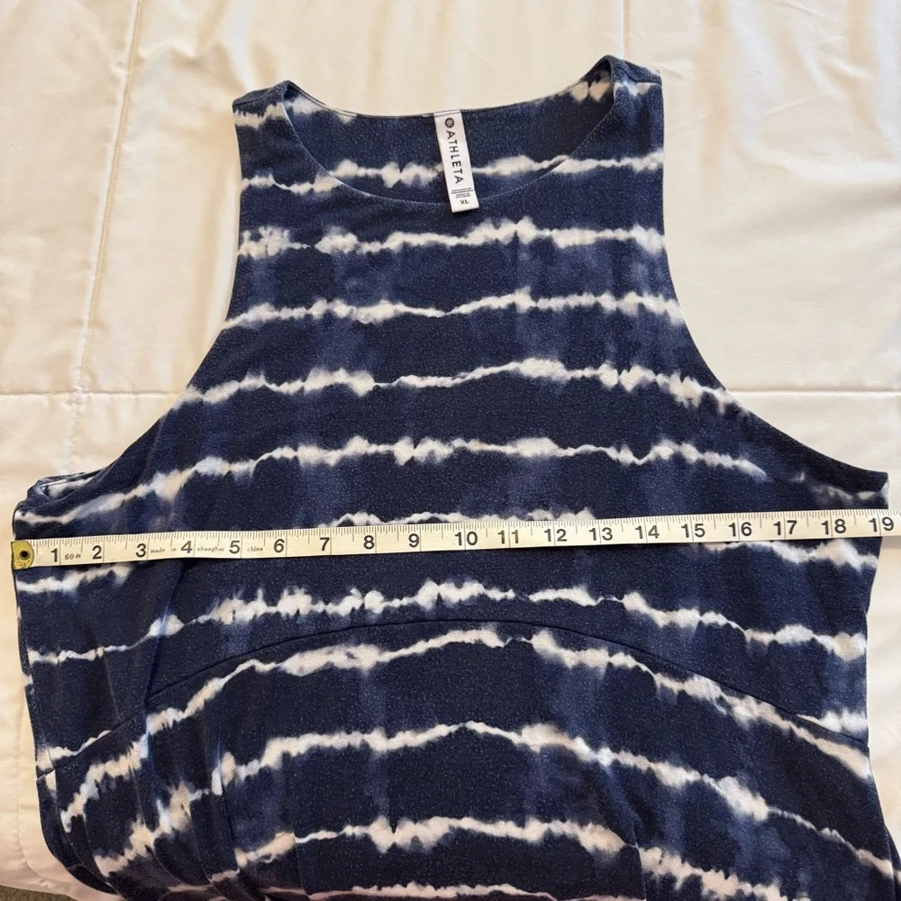 Athleta Santorini Thera Print Tie Dye Dress Size XL - Picture 7 of 9